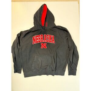 Stadium Athletics Nebraska Huskers Hoodie Black Red XXL